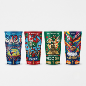 Pack Vasos Reutilizables Edición Estadio (4 un.)